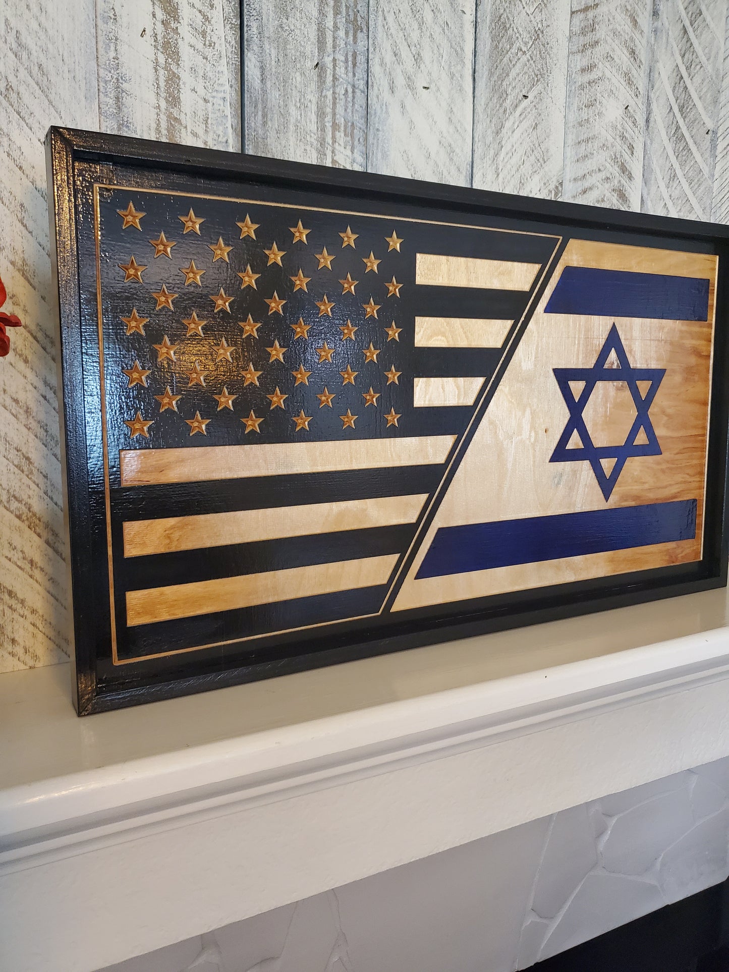 American & Israel Flag Combo