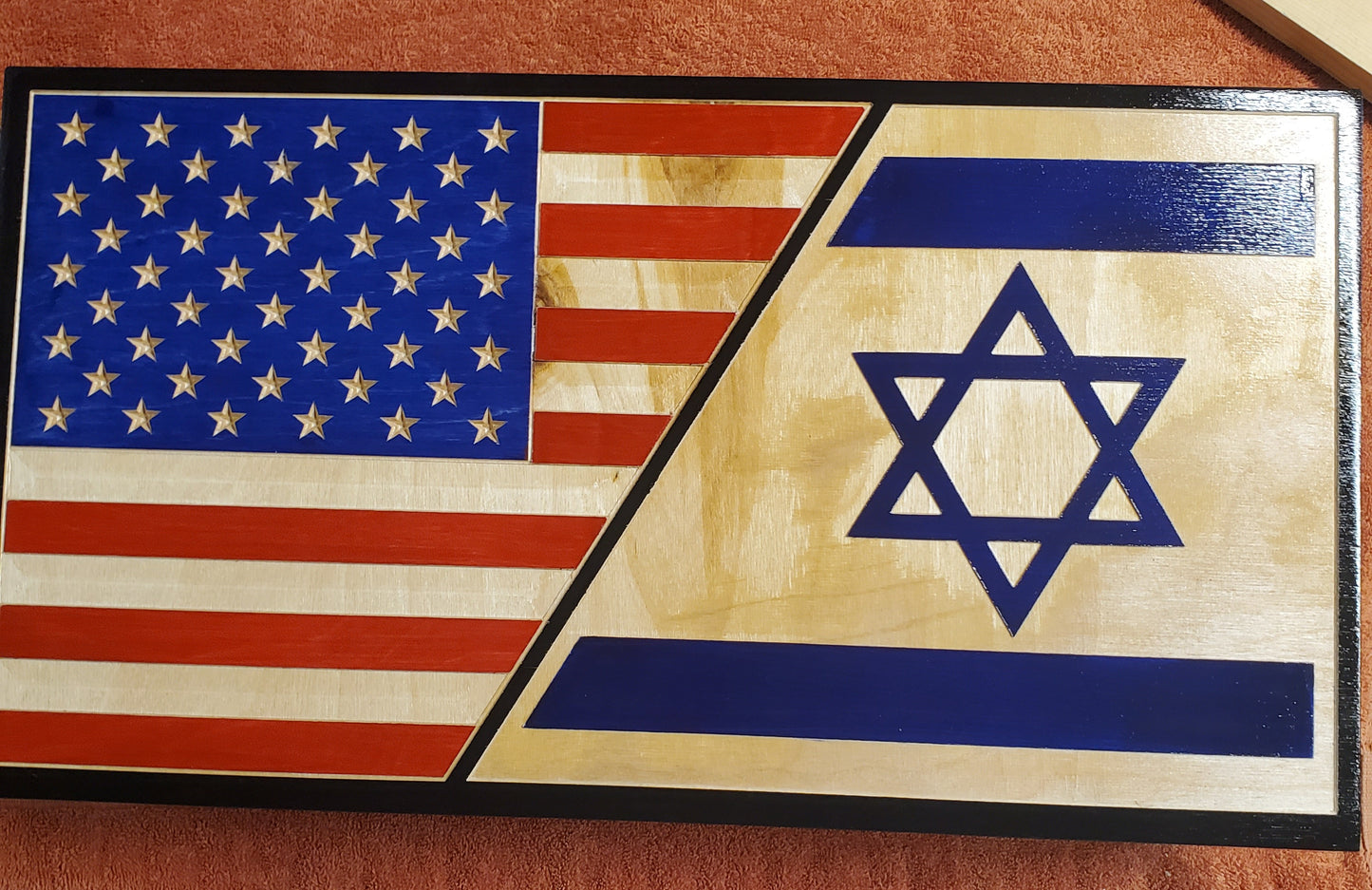 American & Israel Flag Combo