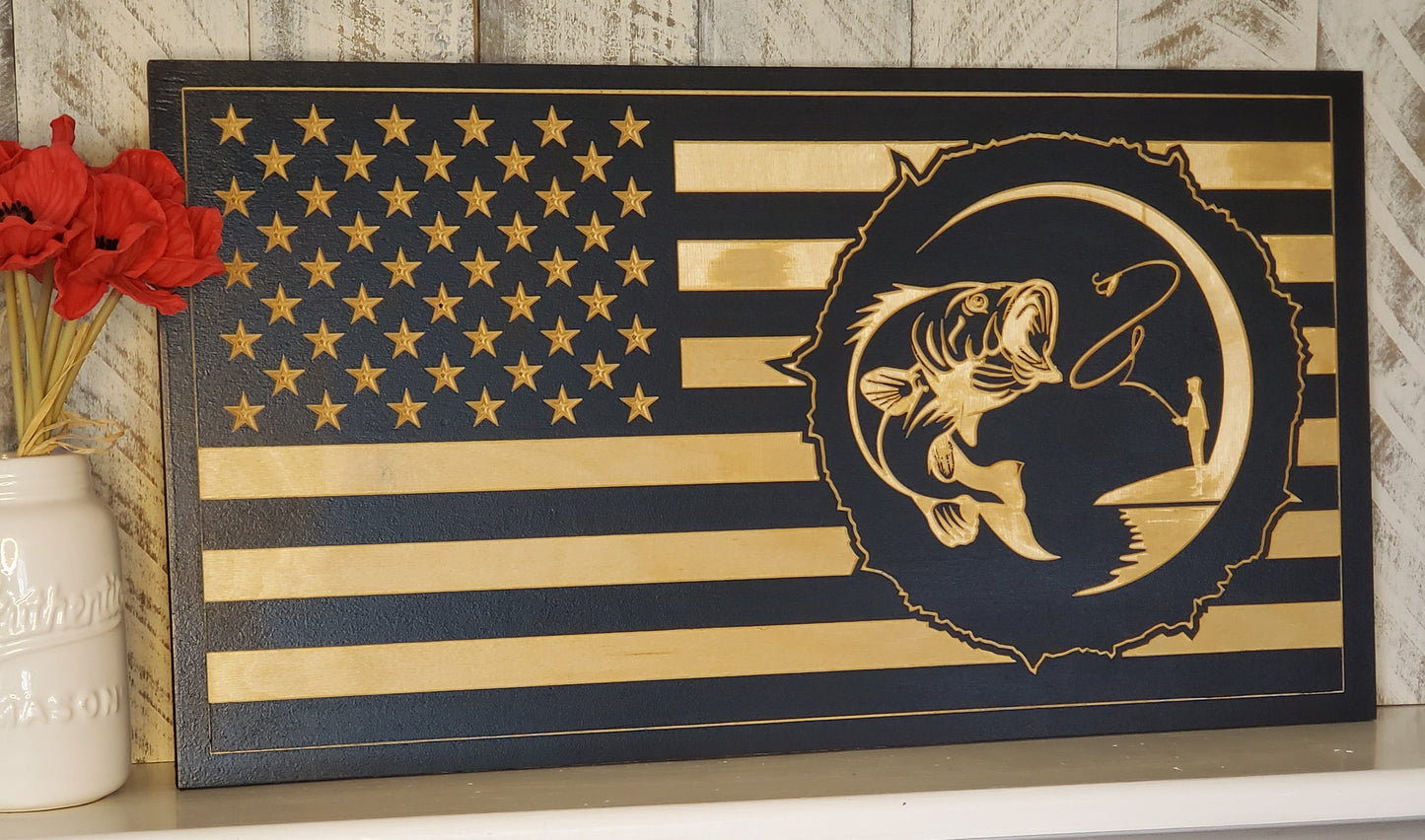 12x22 Jumping Bass Flag