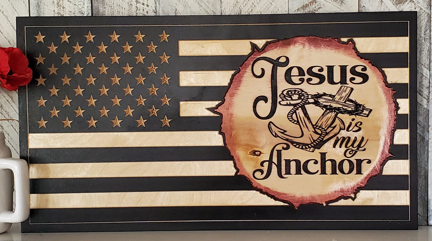 12x22 Jesus is my Anchor