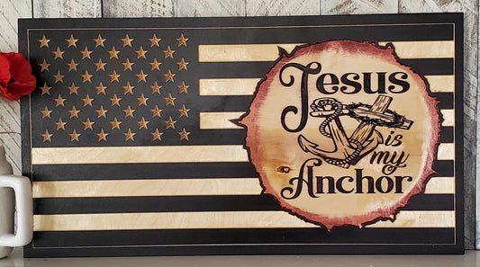 12x22 Jesus is my Anchor