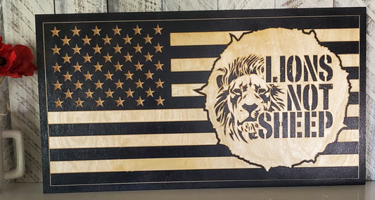 12x22 Lions not Sheep