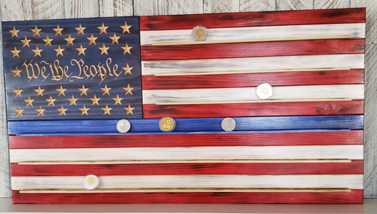 Challenge Coin Flag 21x38