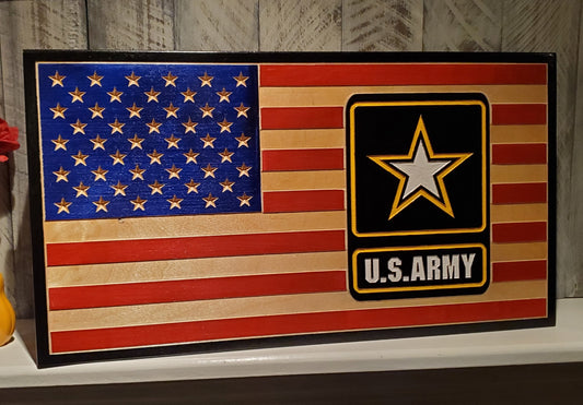 12x22 Army Patch Flag