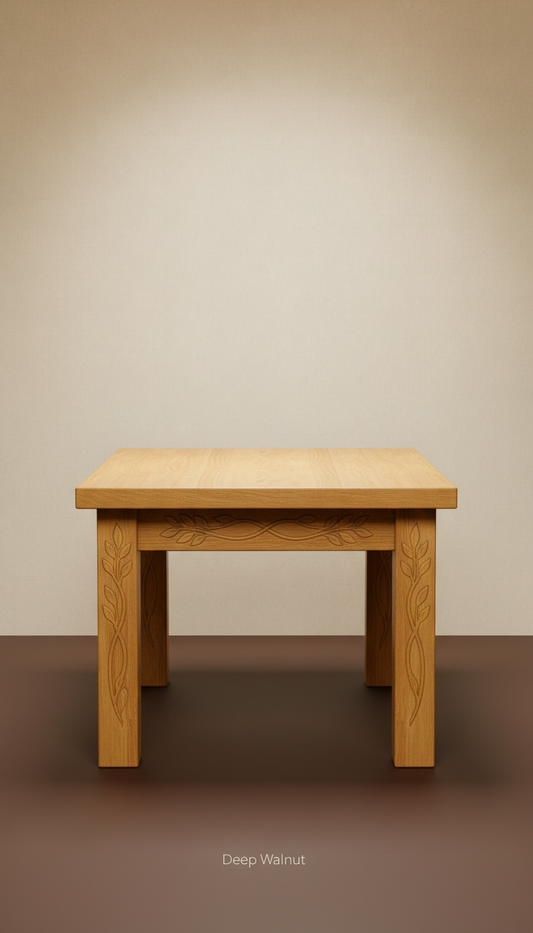 Golden maple folklore dining table