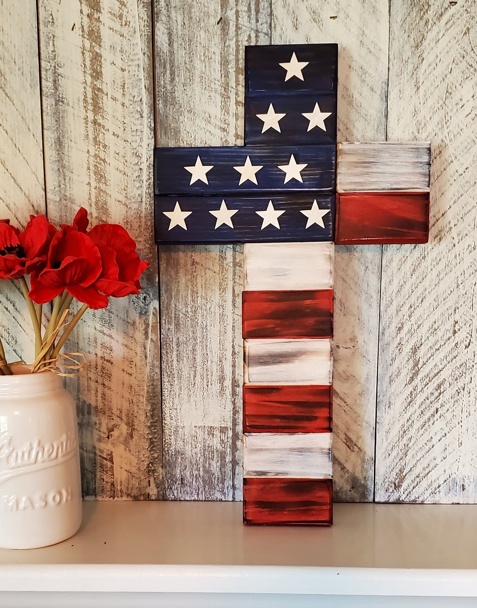 Discount Patriotic Cross