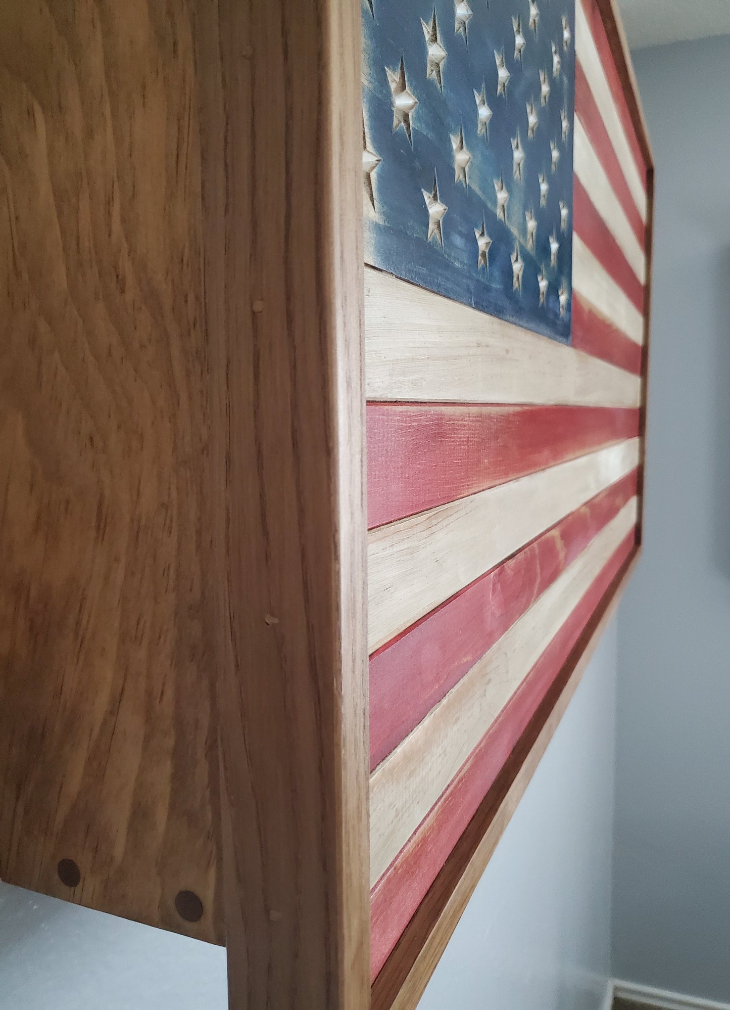 21x38 Framed American Flag